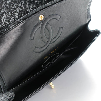 Chanel Caviar Quilted Medium Double Flap Black 8 of 9