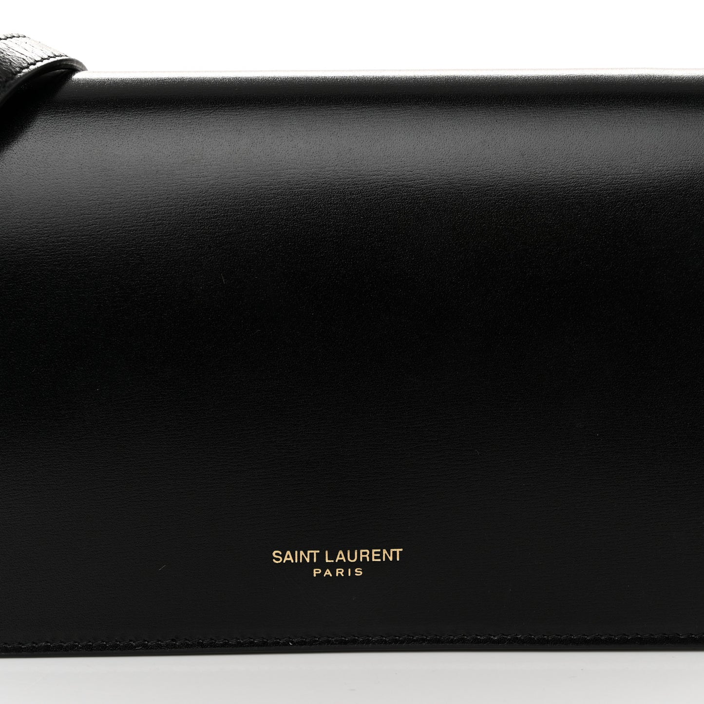 Smooth Calfskin Monogram Crossbody Bag Black