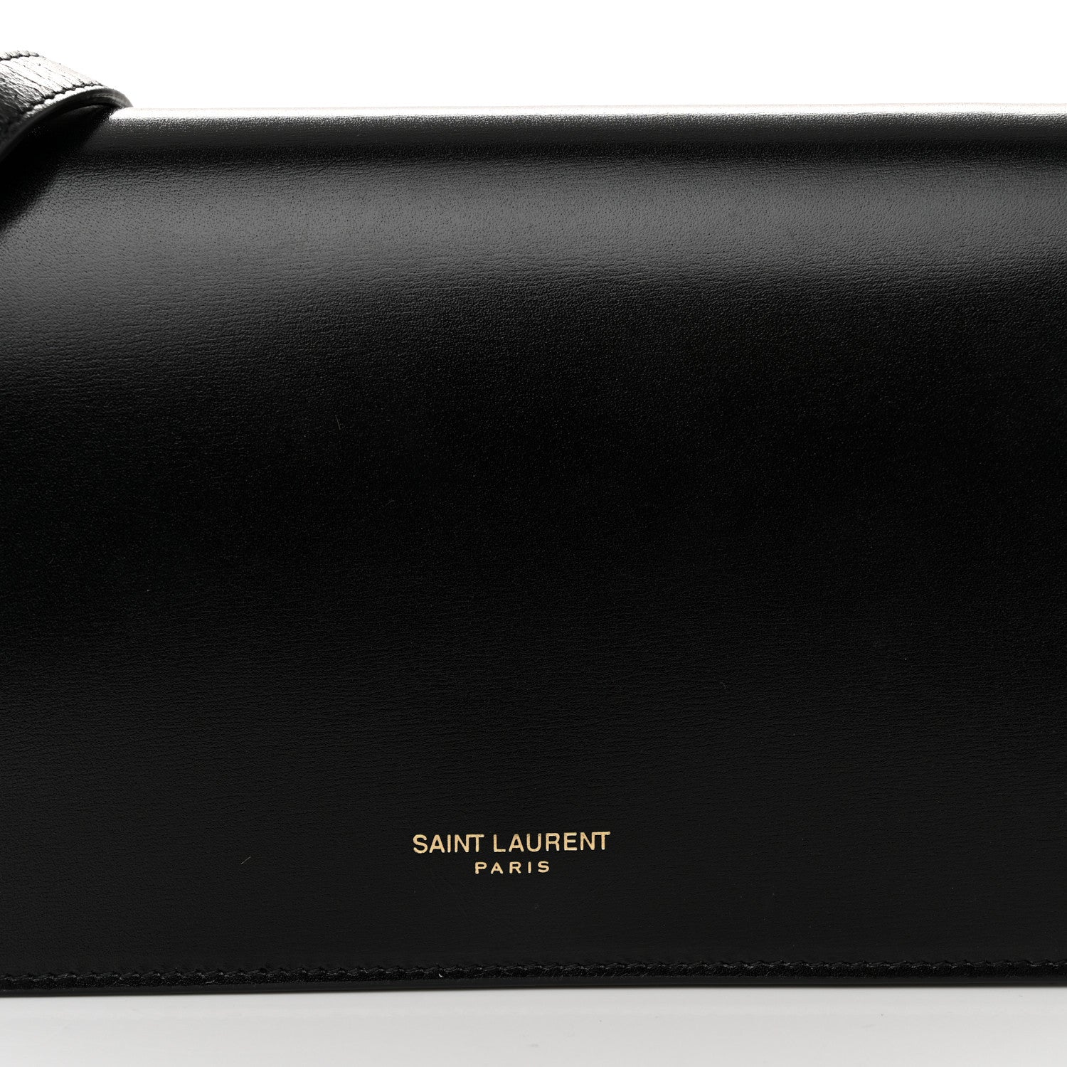 Saint Laurent Smooth Calfskin Monogram Crossbody Bag Black 7 of 10