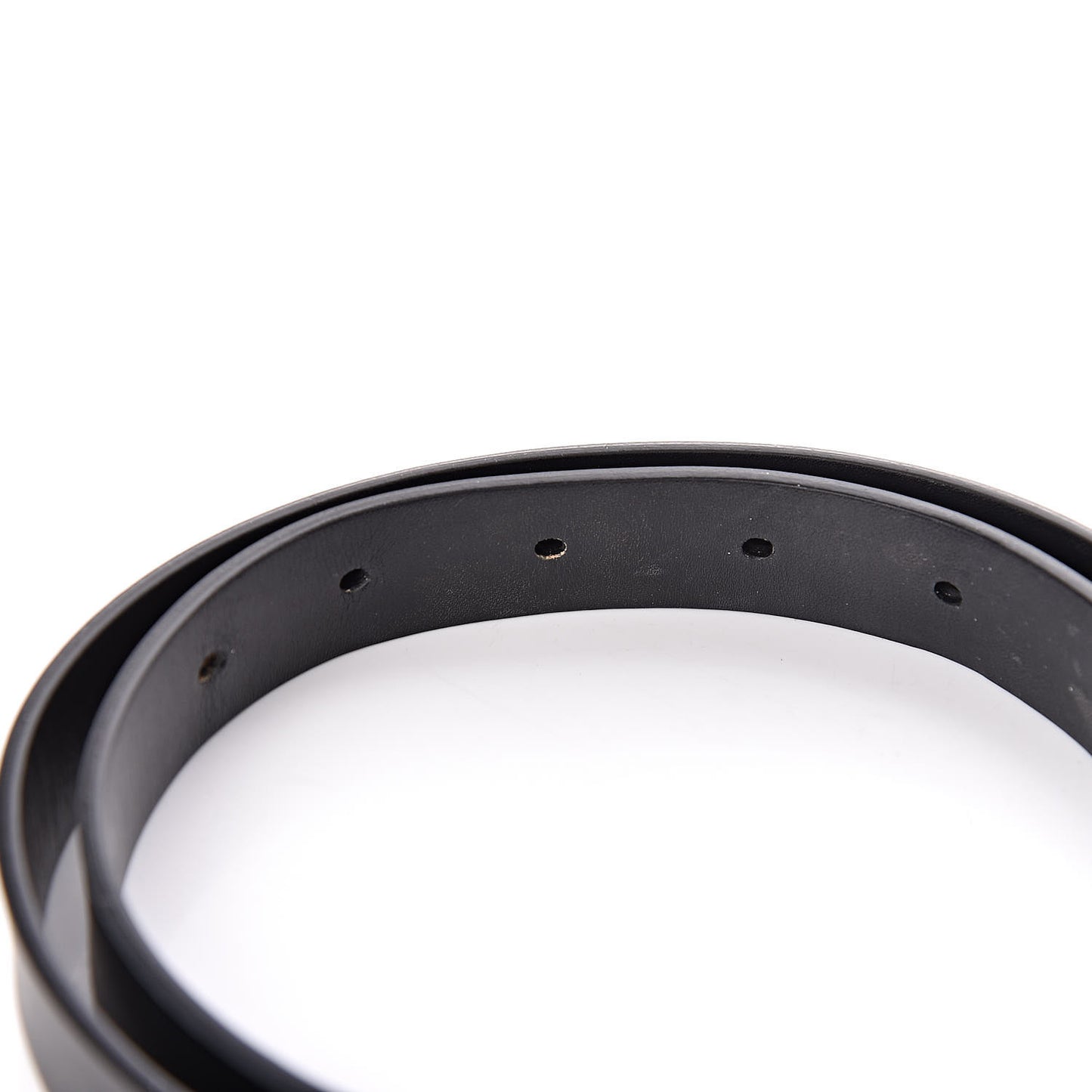 Calfskin Saddle Belt 75 Black