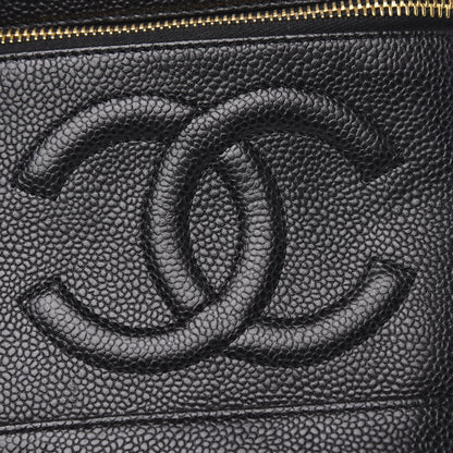 Chanel Caviar Vanity Cosmetic Case Black 9 of 11