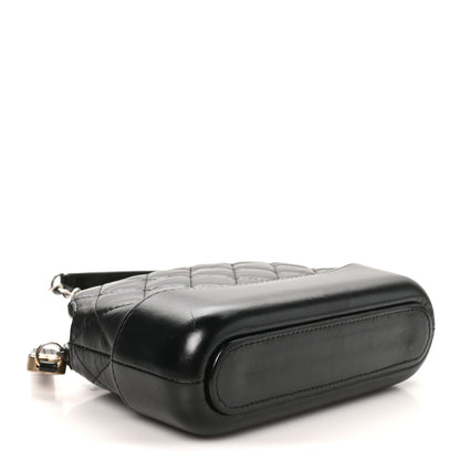 Chanel Aged Calfskin Quilted Small Gabrielle Clutch With Chain Black 4 of 10