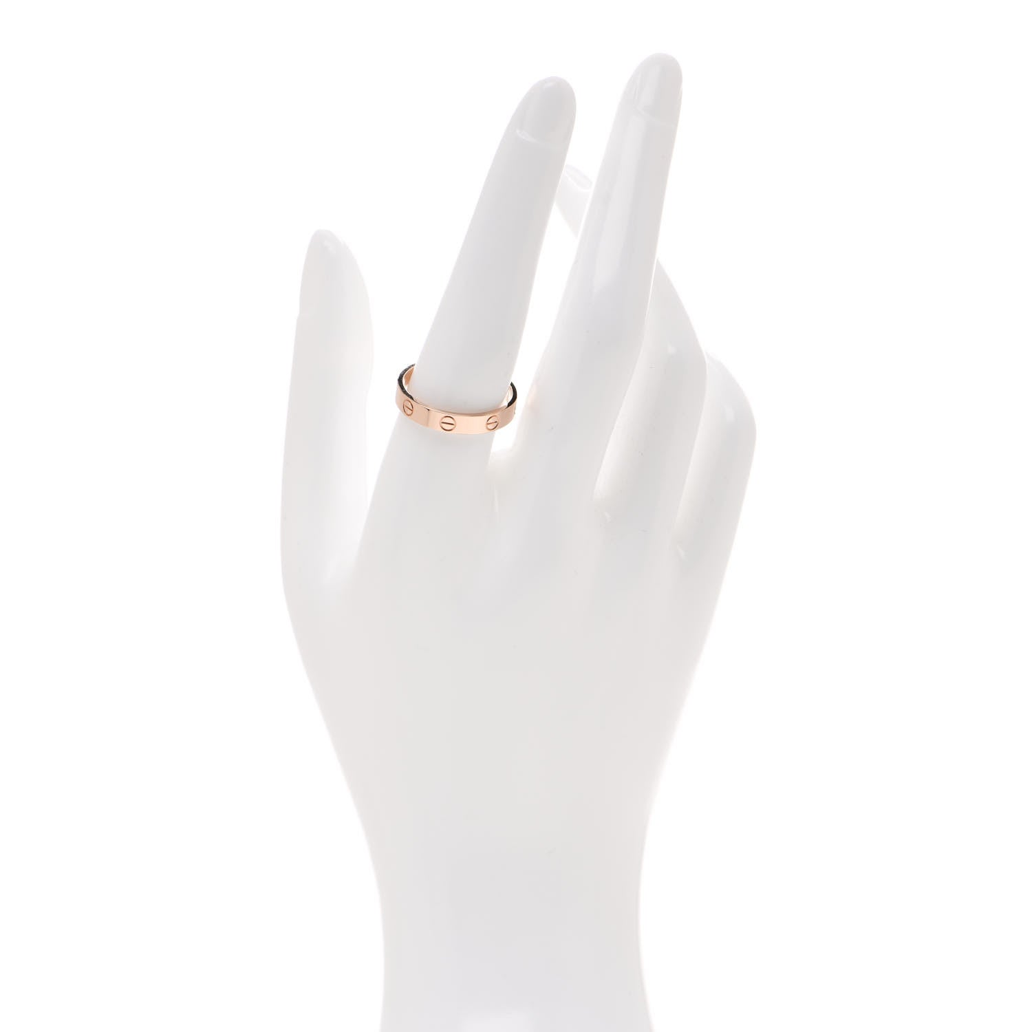 Cartier 18K Pink Gold 3.5mm LOVE Wedding Band Ring 58 8.5 2 of 5