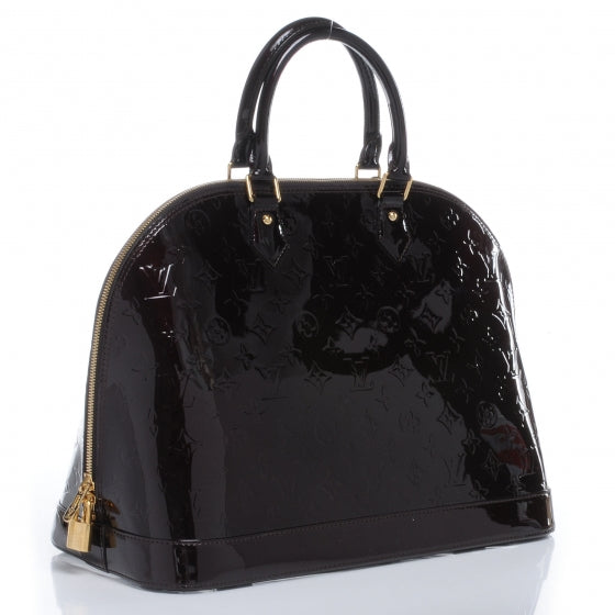 Louis Vuitton Vernis Alma GM Amarante 3 of 7