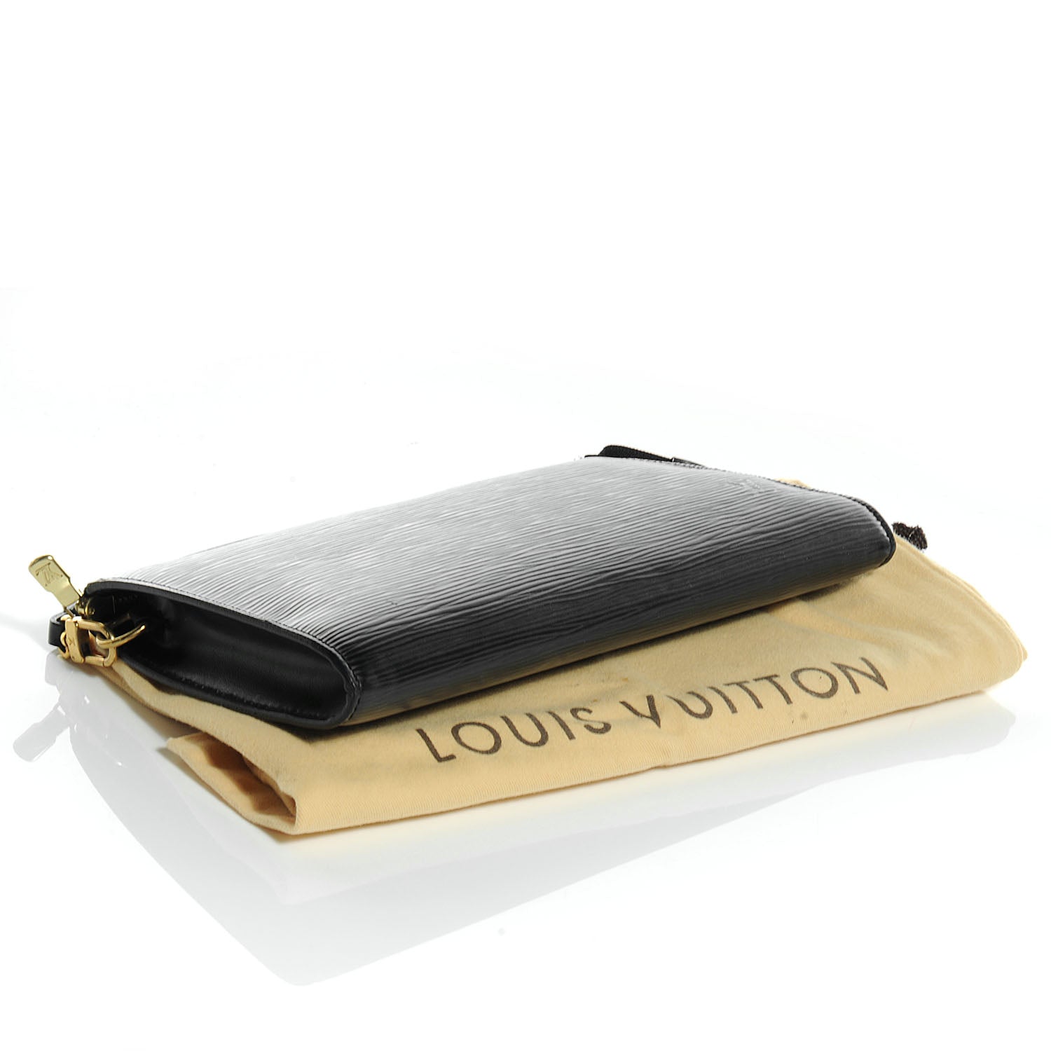 Louis Vuitton Epi Pochette Accessories 24 Black 4 of 7