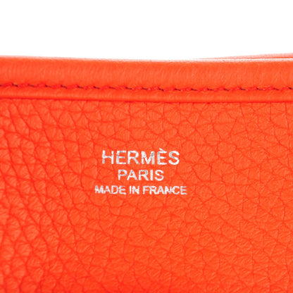Hermes Taurillon Clemence Evelyne III PM Poppy Orange 6 of 8