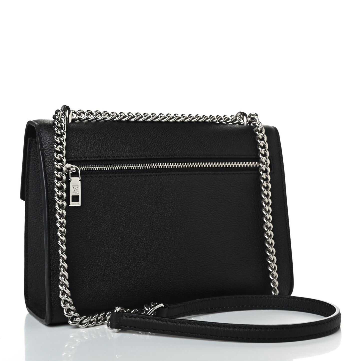 Soft Calfskin My Lockme Chain Bag BB Black