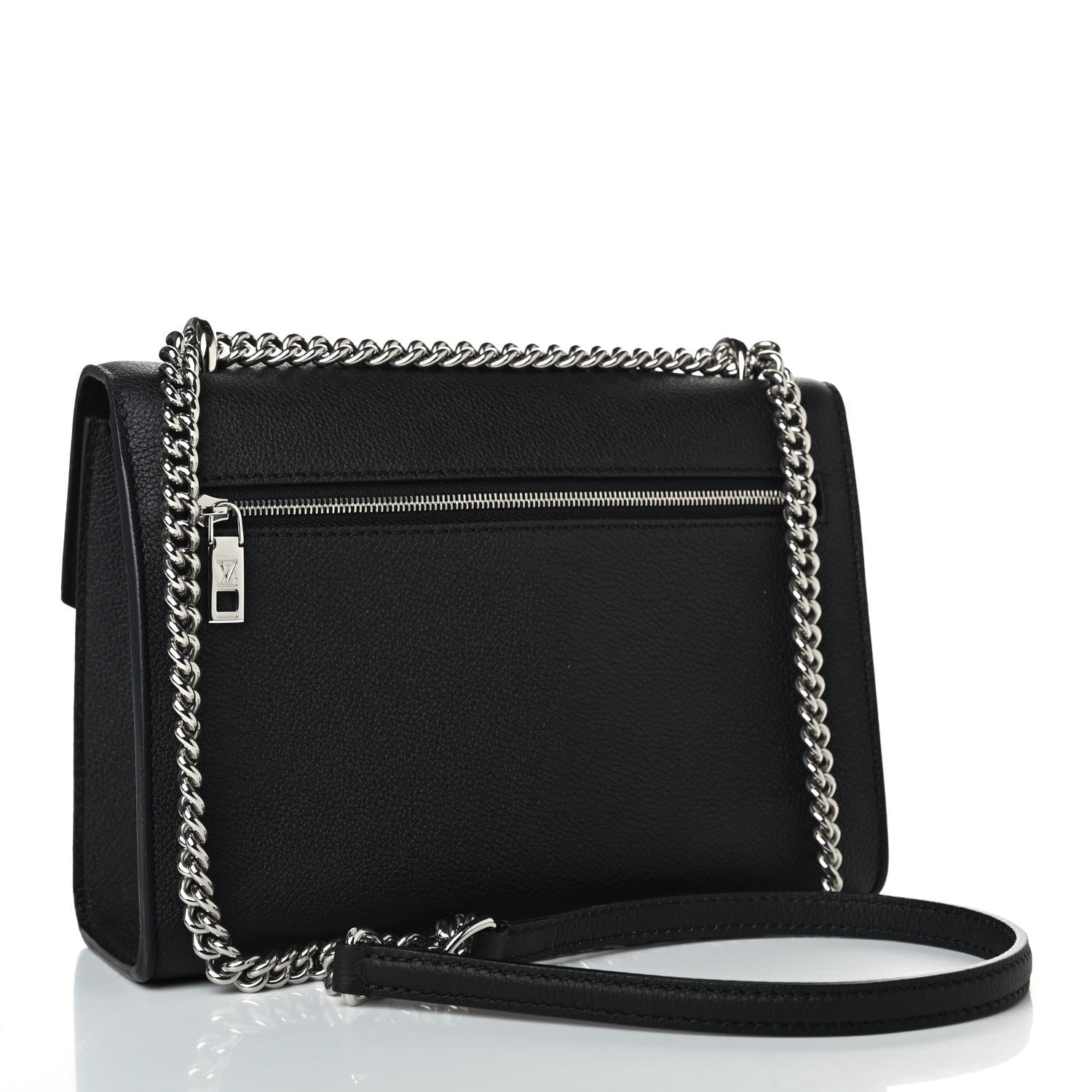Louis Vuitton Soft Calfskin My Lockme Chain Bag BB Black 2 of 4