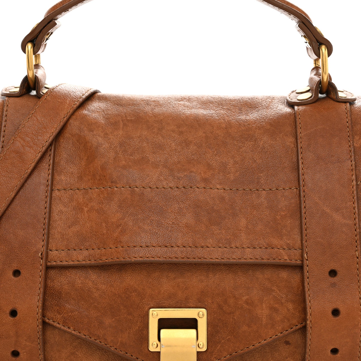 Lambskin Medium PS1 Satchel Saddle