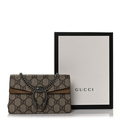 Gucci GG Supreme Monogram Super Mini Dionysus Shoulder Bag Taupe 10 of 10