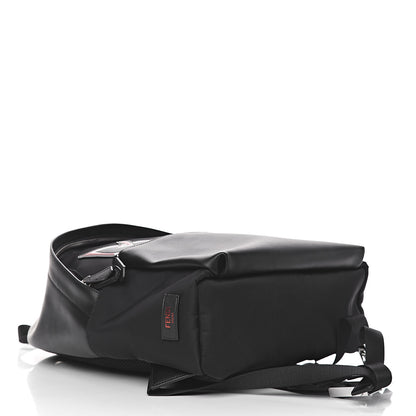 Fendi Nylon Calfskin Bad Bug Pouch Pocket Backpack Black Rosso 4 of 11