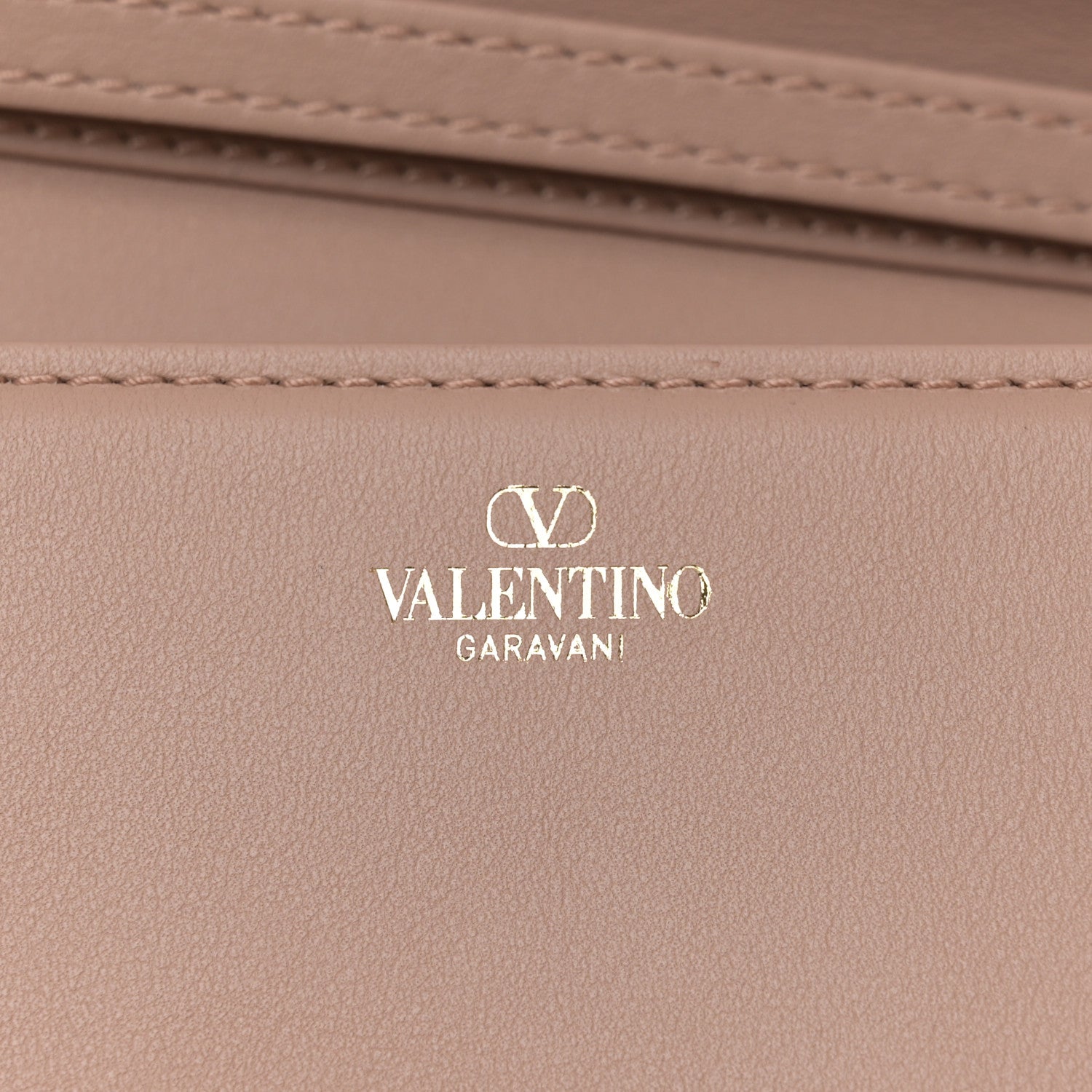 Valentino Garavani Calfskin Enamel Vlogo Loco Shoulder Bag Rose Cannelle 6 of 11