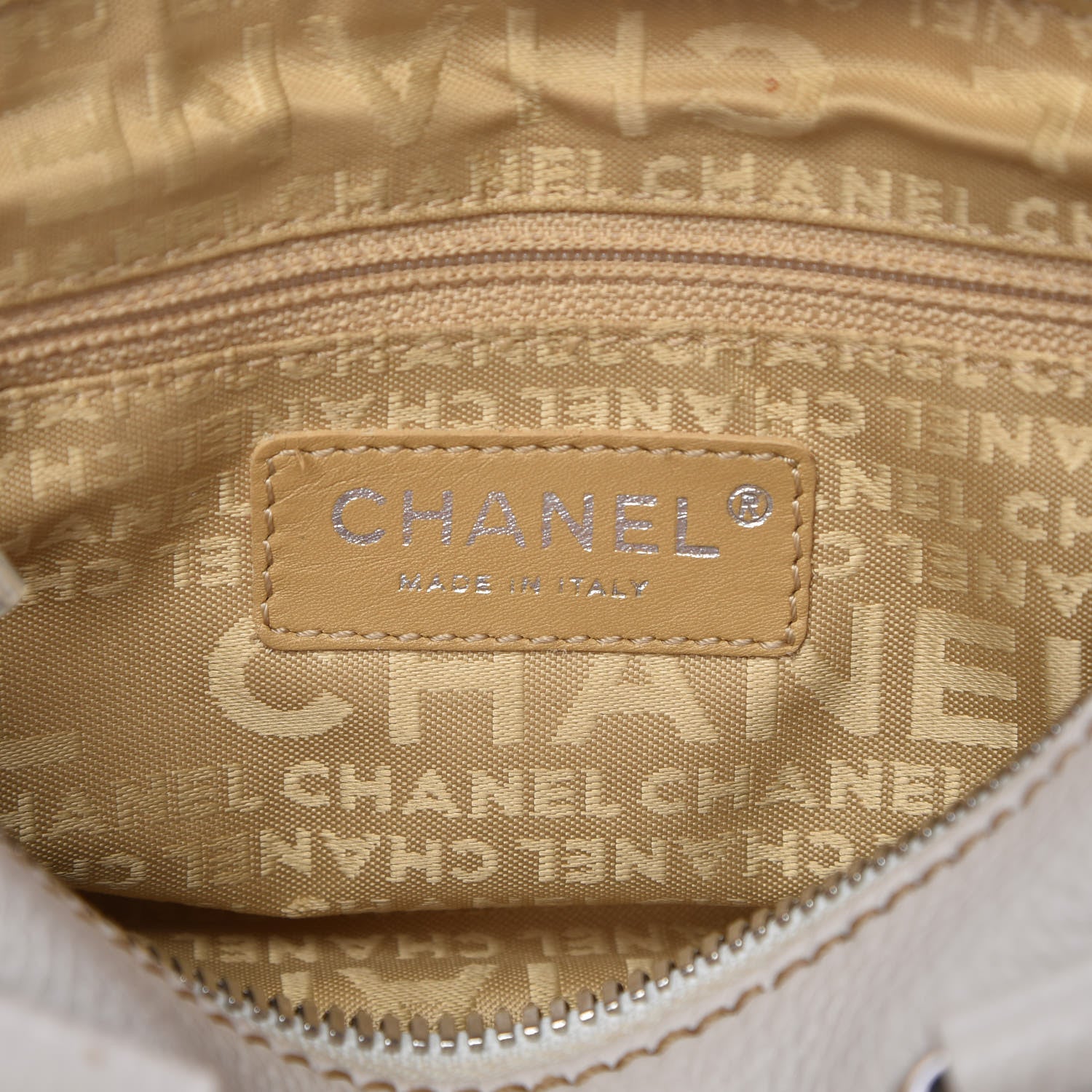 Chanel Calfskin Small Tassel Bowler White 6 of 16