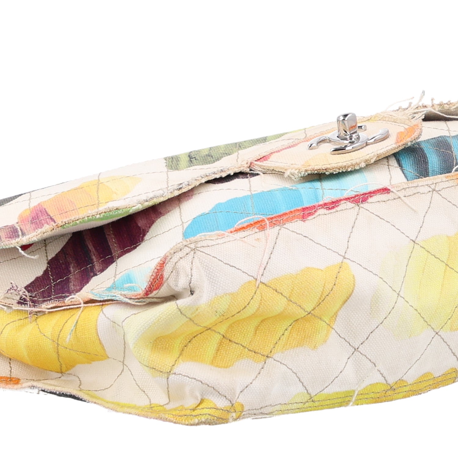 Chanel Canvas Jumbo Colorama Flap Multicolor 9 of 10
