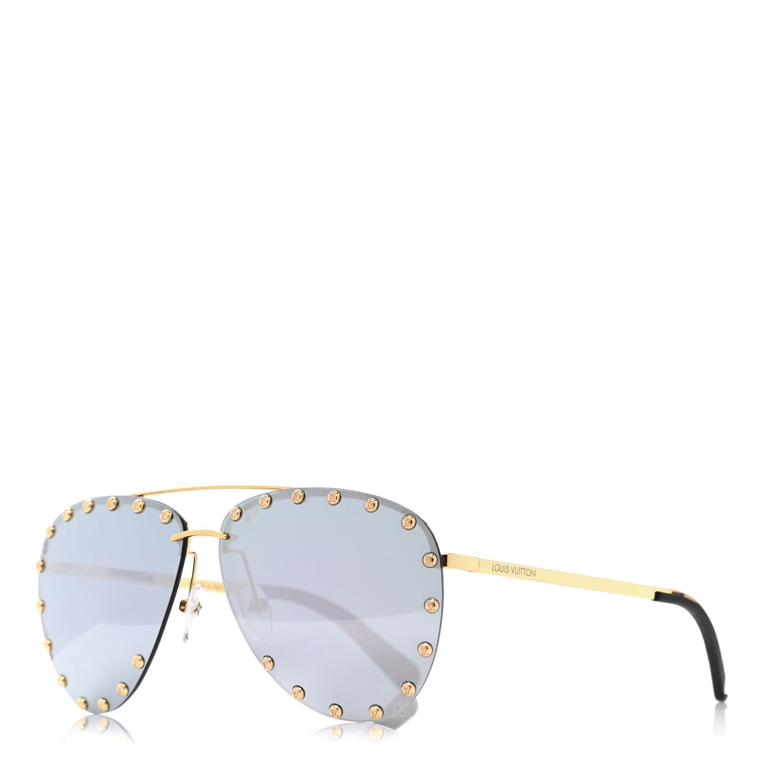 Louis Vuitton The Party Aviator Sunglasses Z0911U Blue 1 of 8