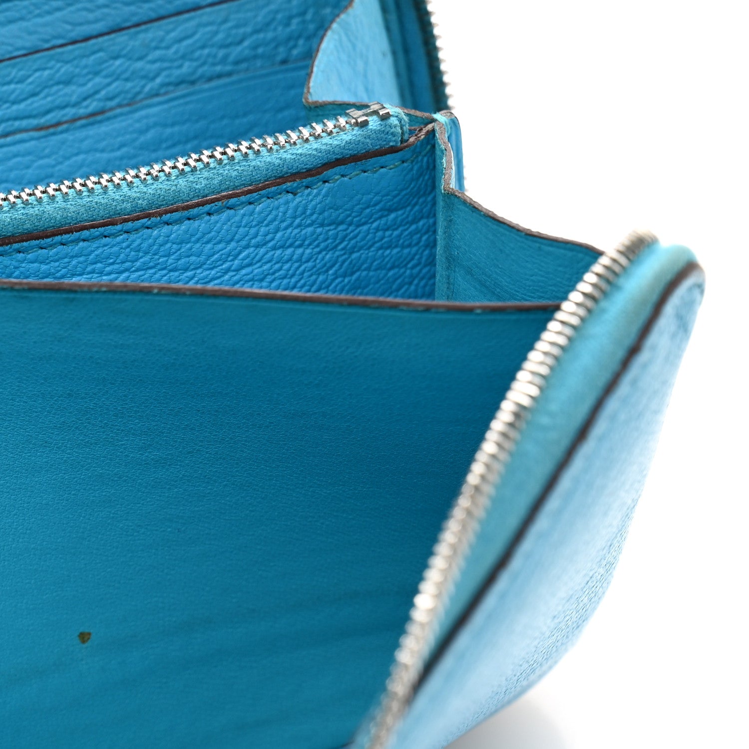 Hermes Chevre Mysore Azap Wallet Turquoise 1735895 – FASHIONPHILE