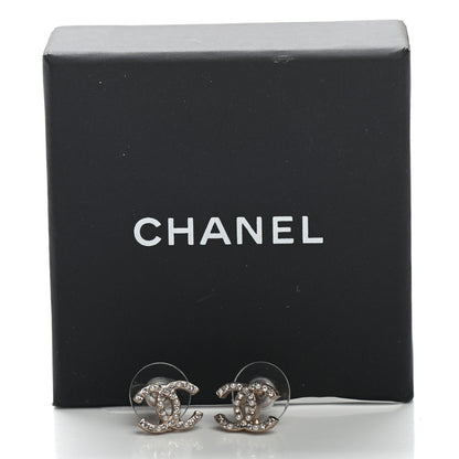 Chanel Pearl Crystal CC Earrings Gold 5 of 5