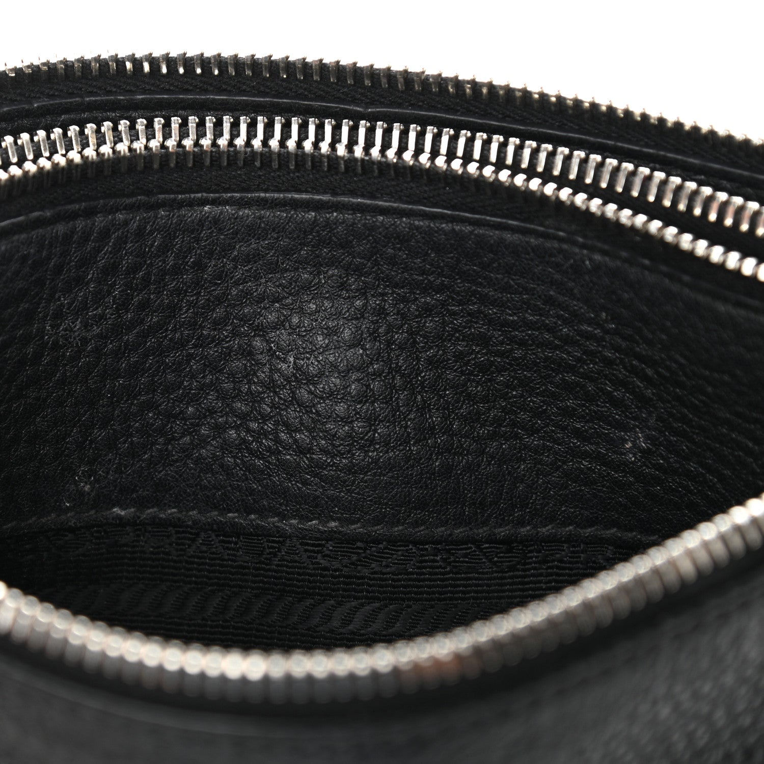 Prada Vitello Daino Double Zip Crossbody Bag Black 11 of 12