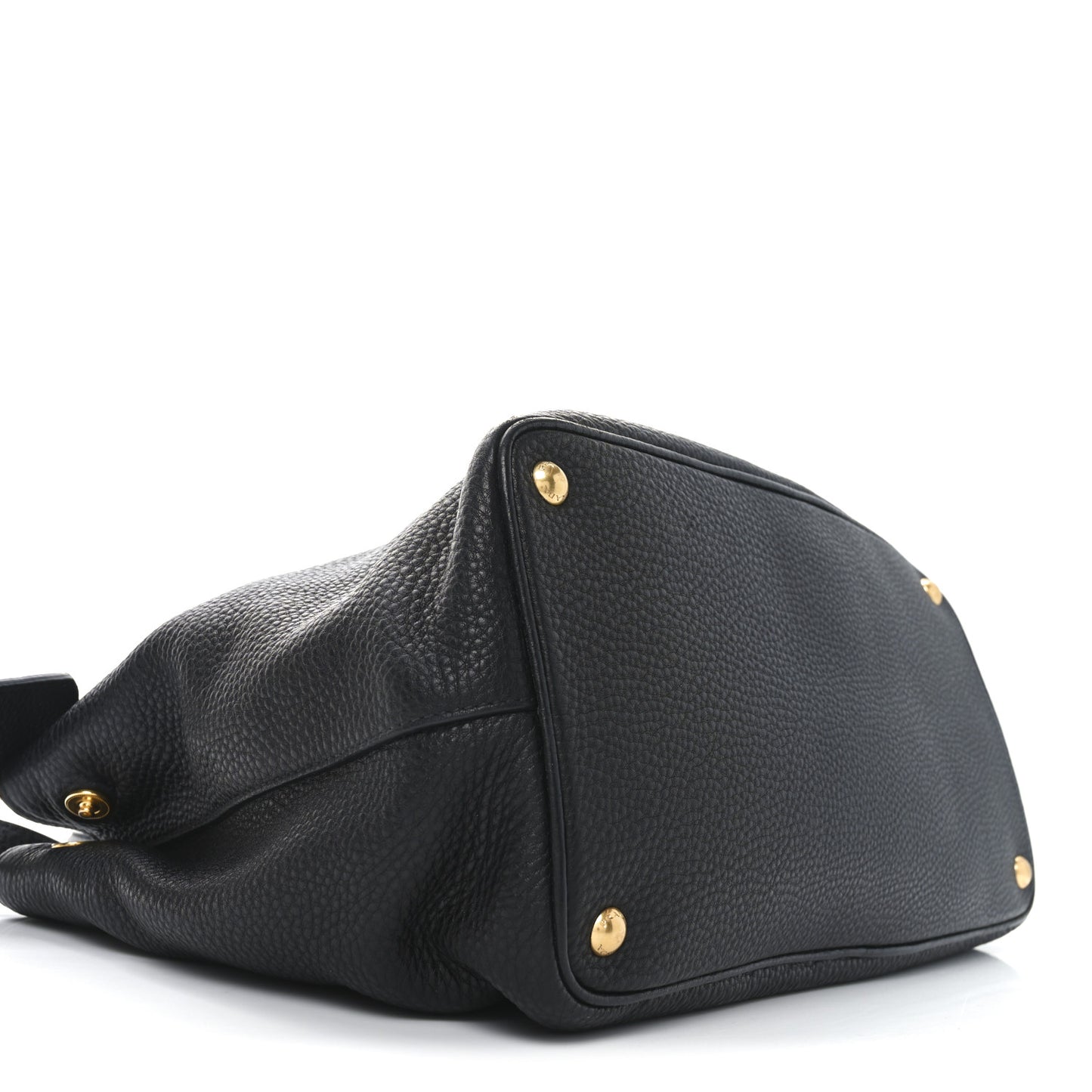 Vitello Daino Shopping Tote Black