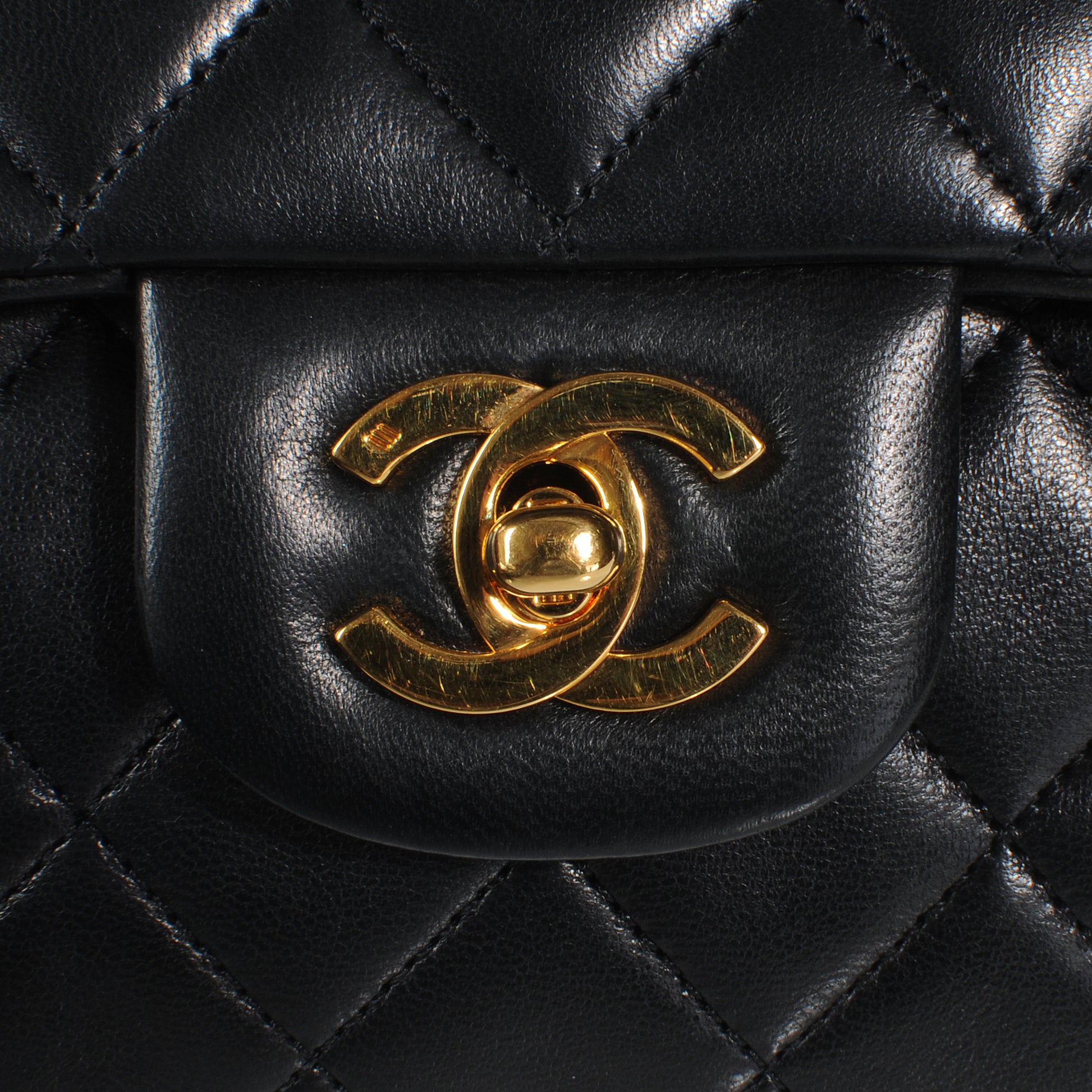Chanel Lambskin Medium Double Flap Black 5 of 10