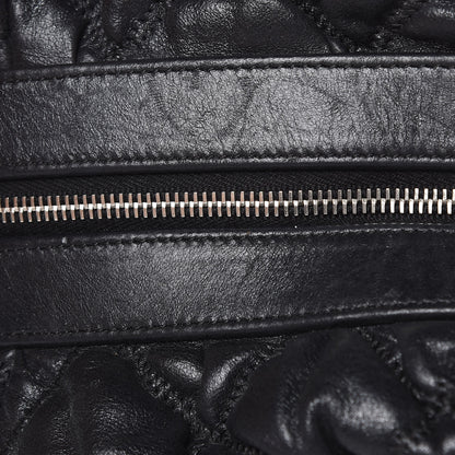Chanel Lambskin Bubble Quilt Bowler Black 7 of 15