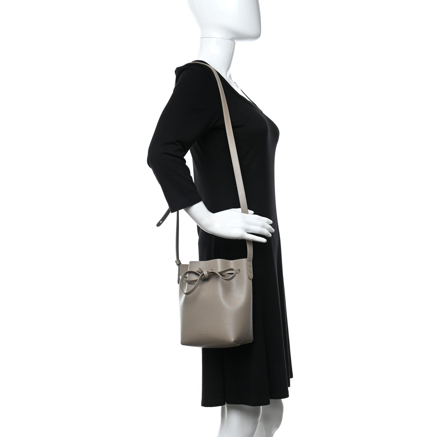 Saffiano Mini Bucket Bag Elefante