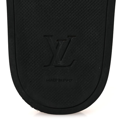 Louis Vuitton Monogram Eclipse Mens Waterfront Mules 7 Black 8 of 11