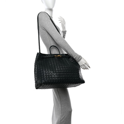 Bottega Veneta Nappa Intrecciato Large Andiamo Shoulder Bag Inkwell 3 of 10