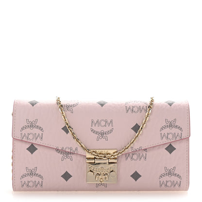 MCM Visetos Large Patricia Wallet On Chain Soft Pink 1 of 10