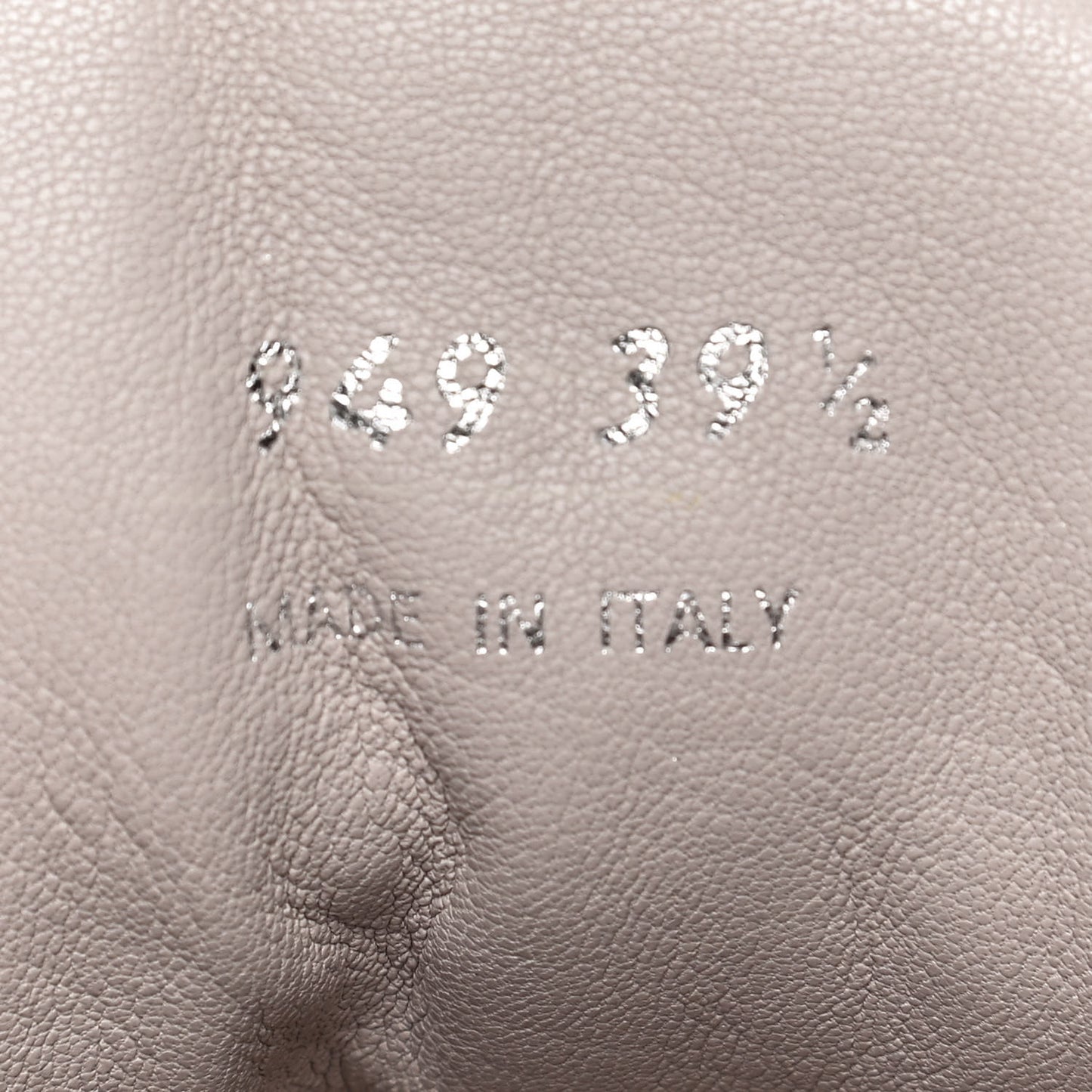 Nappa Logo Embossed Womens Low Top Sneakers 39.5 Opale