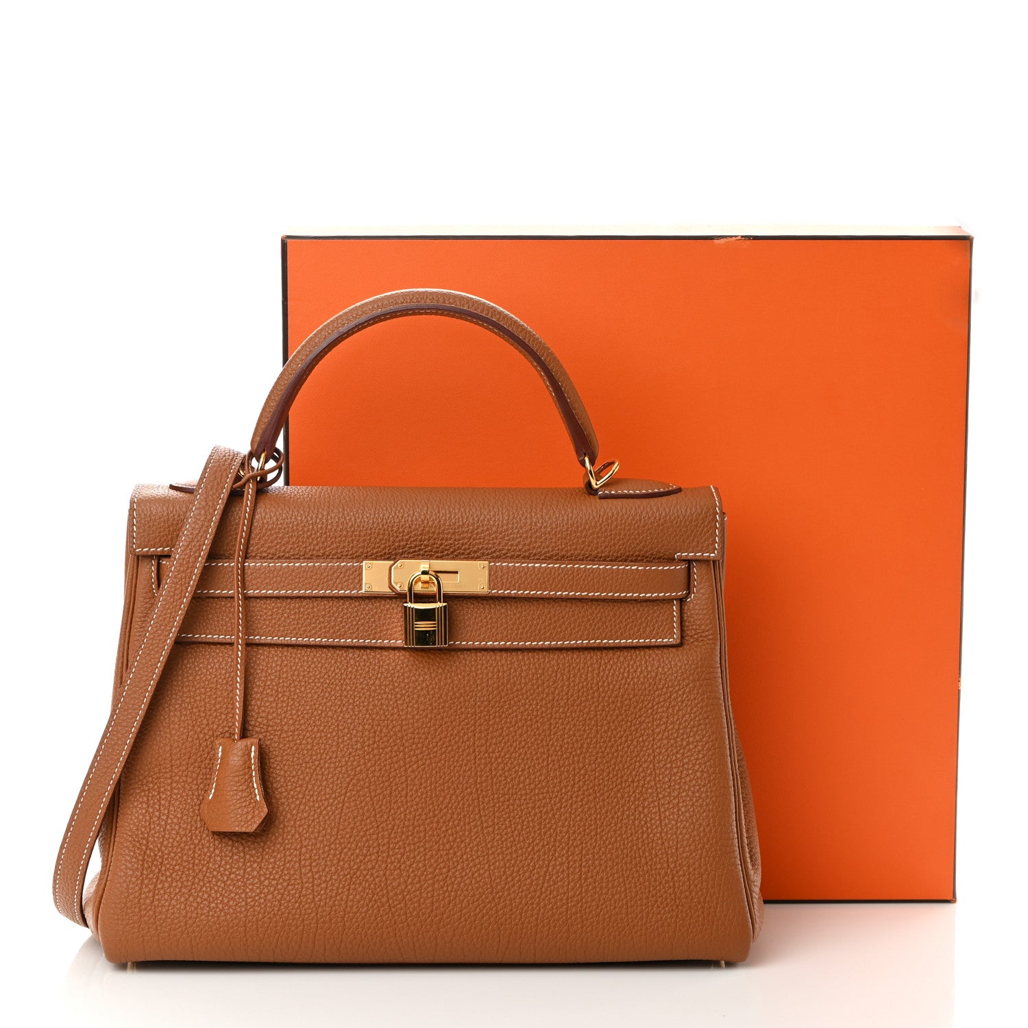 Hermes Togo Kelly Retourne 32 Gold 15 of 15