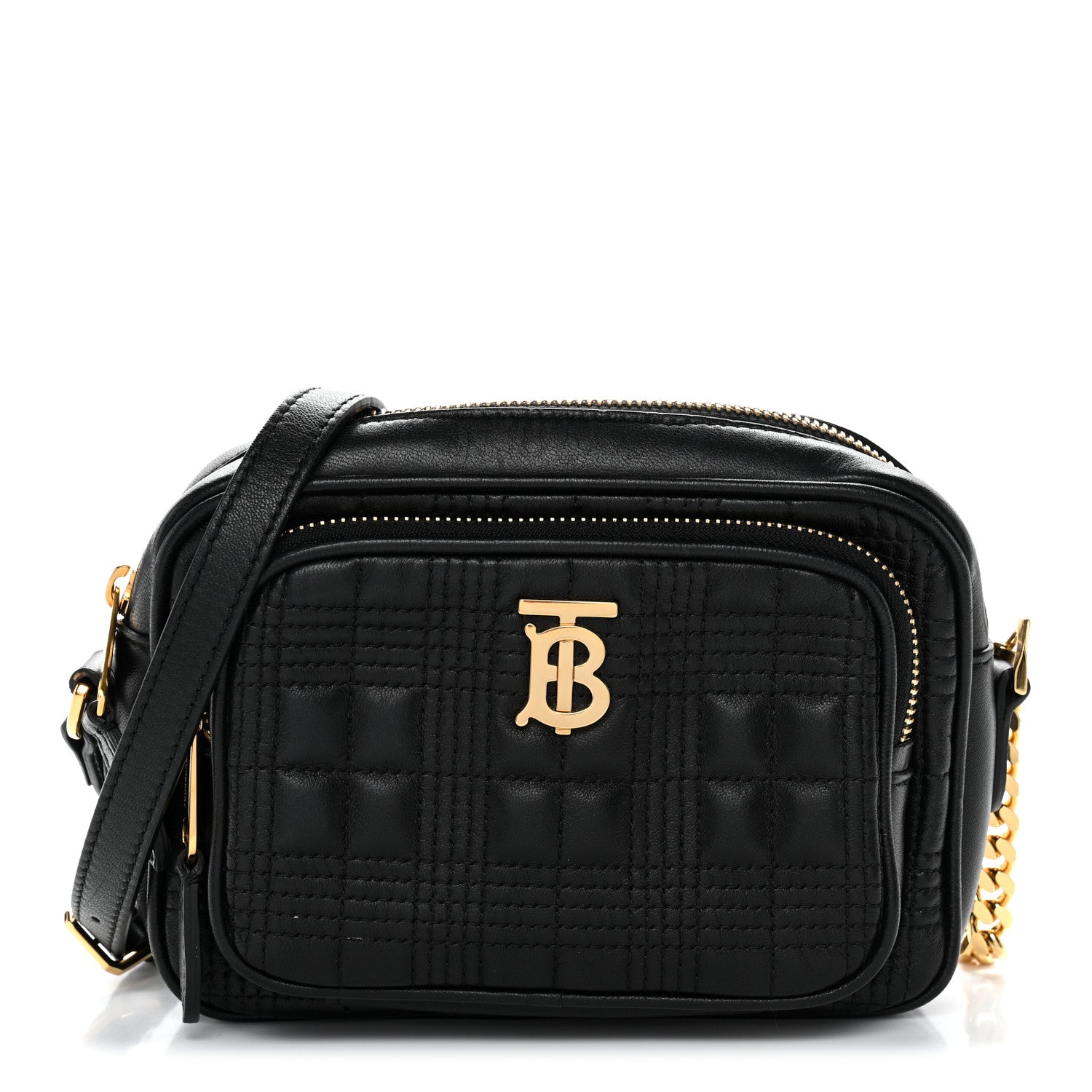 Burberry Calfskin Quilted Mini Lola Camera Bag Black 1 of 10