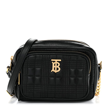 Burberry Calfskin Quilted Mini Lola Camera Bag Black 1 of 10