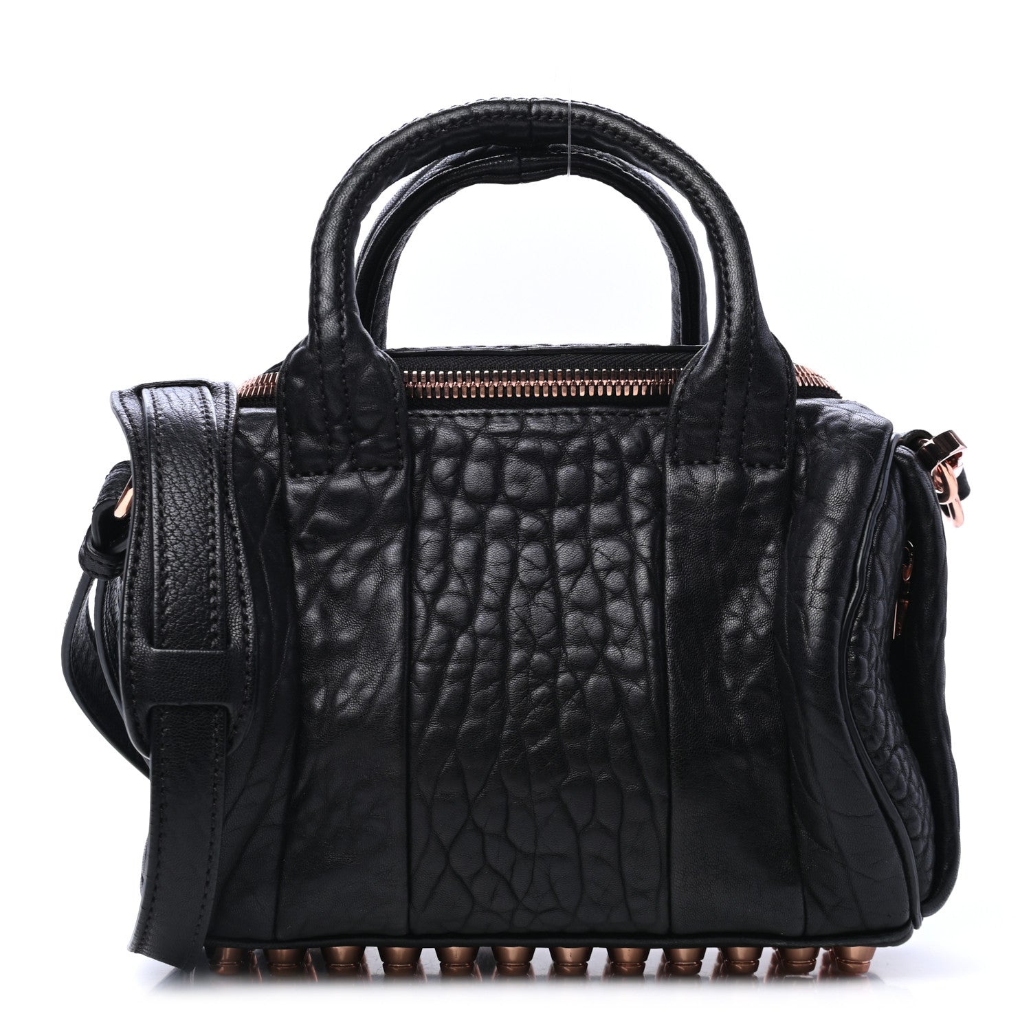 Alexander Wang Pebbled Lambskin Mini Rockie Black Rose Gold Hardware 1 of 5