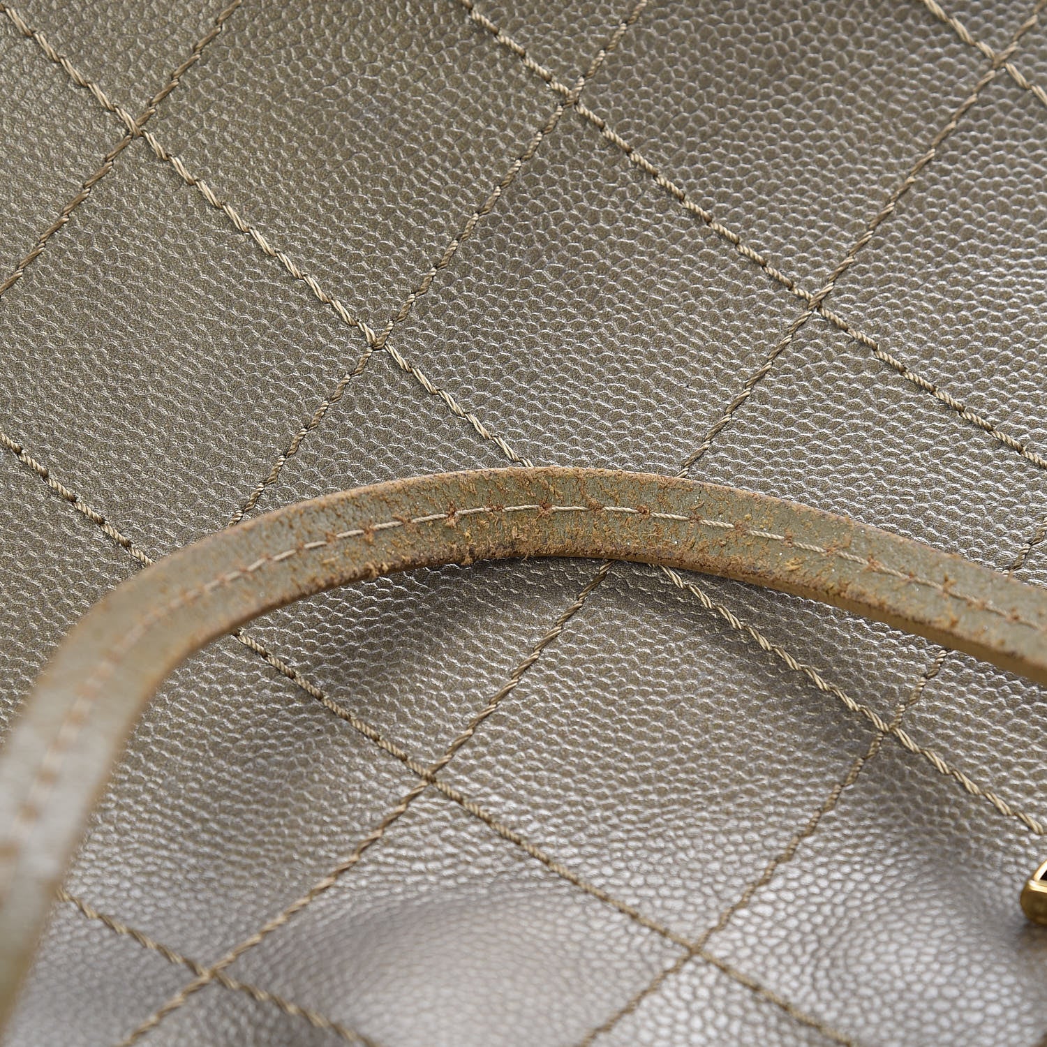 Chanel Grained Calfskin Large Shopping Fever Tote Gold 11 of 16
