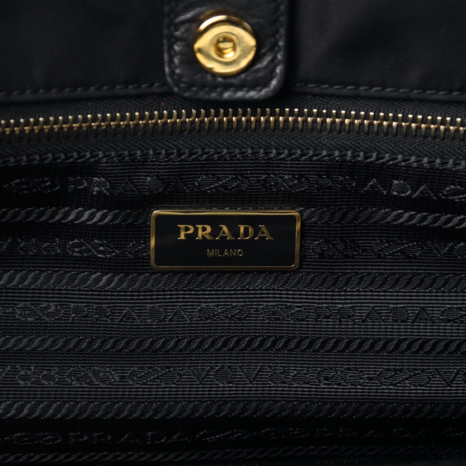 Prada Tessuto Nylon Tote Black 8 of 11