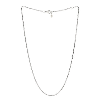 David Yurman Sterling Silver 14K Yellow Gold 1.7mm Baby Box Chain Necklace 16" 3 of 4