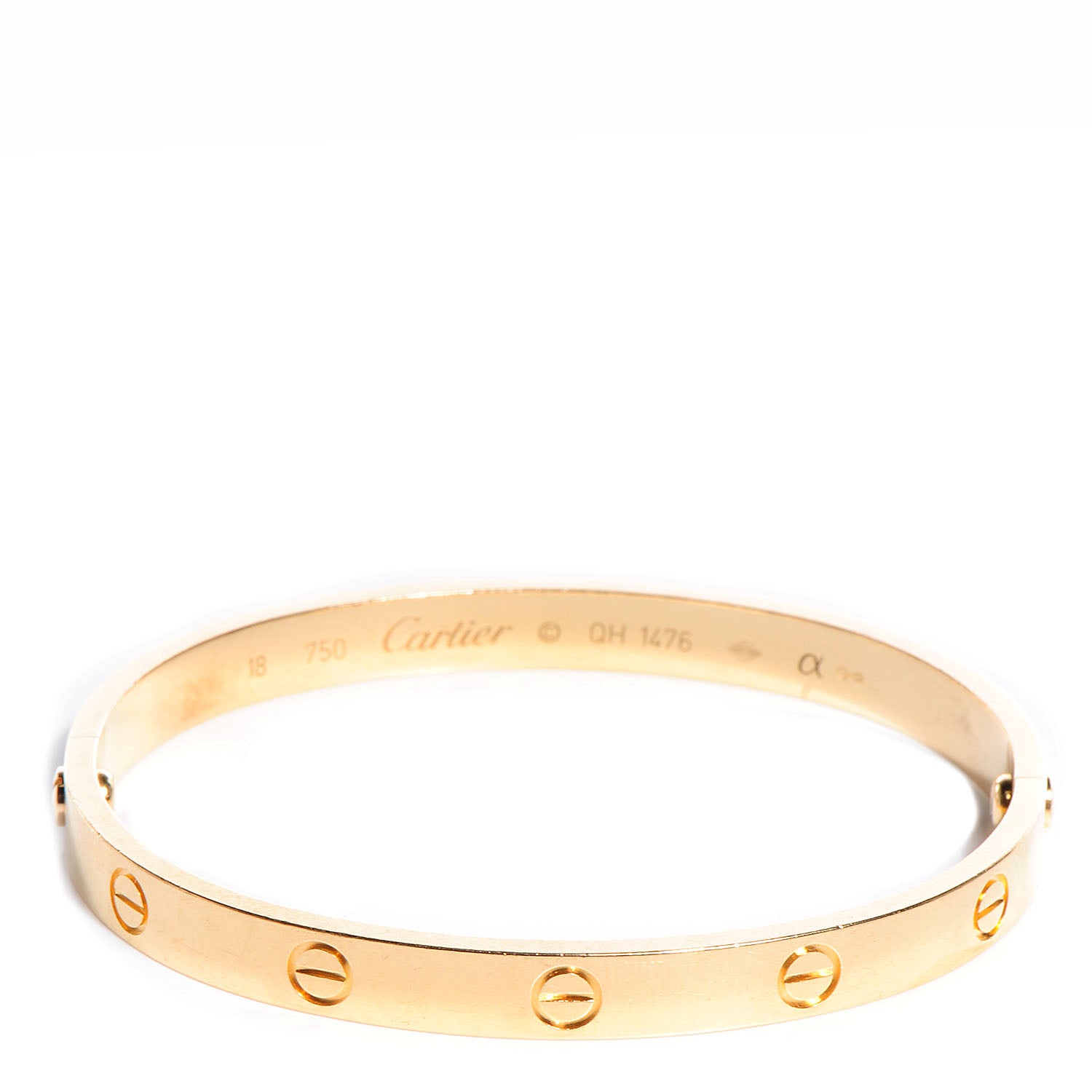 Cartier 18K Yellow Gold LOVE Bracelet 18 1 of 5