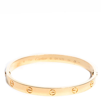Cartier 18K Yellow Gold LOVE Bracelet 18 1 of 5
