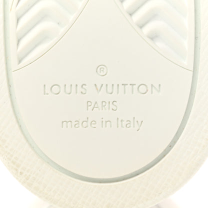 Louis Vuitton Metallic Calfskin Embossed Monogram Boombox Sneakers 39 White Silver 6 of 8