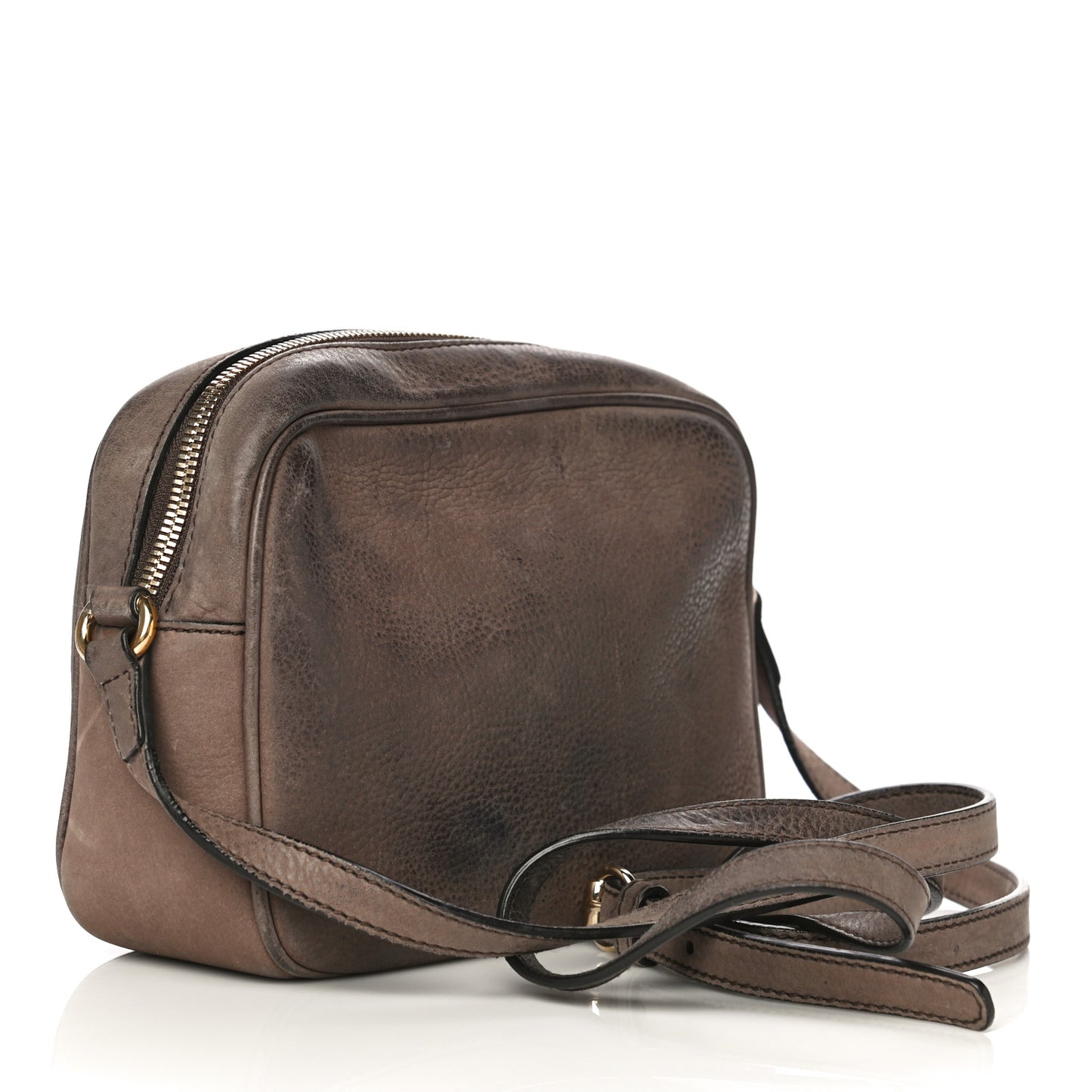 Vitello Range Small Soho Disco Bag Grey Field