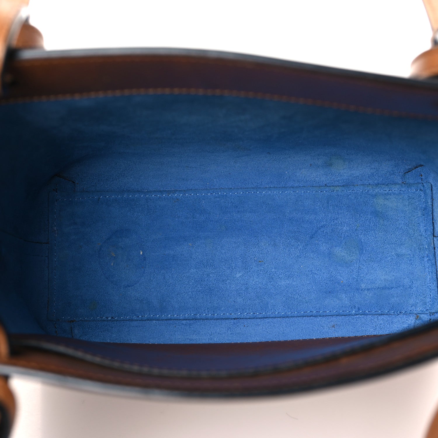 Loewe Calfskin Double Handle Square Tote Camel Capri Blue 6 of 12