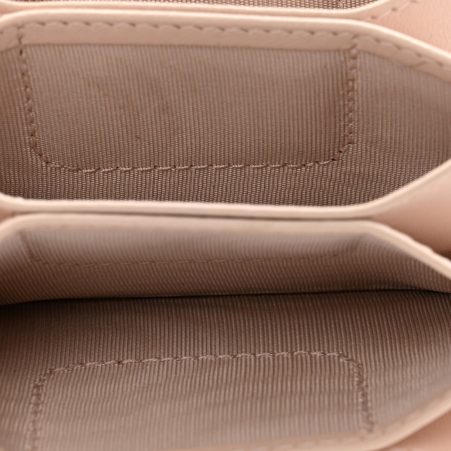 Lambskin Cannage Lady Dior 5-Gusset Card Holder Light Pink