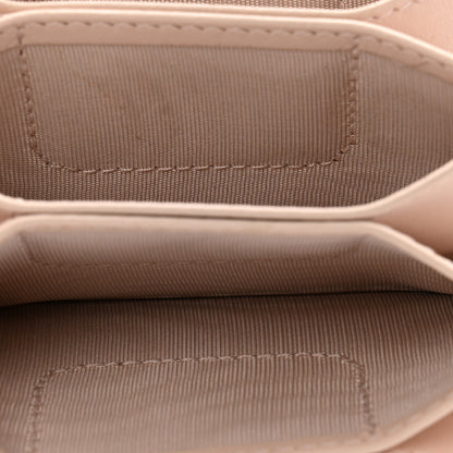 Christian Dior Lambskin Cannage Lady Dior 5-Gusset Card Holder Light Pink 6 of 14