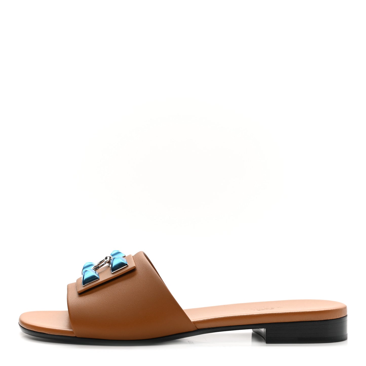 Calfskin Dune Sandals 38 Beige Dore