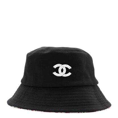 Chanel Cotton Pearl CC Bucket Hat S Black 3 of 11