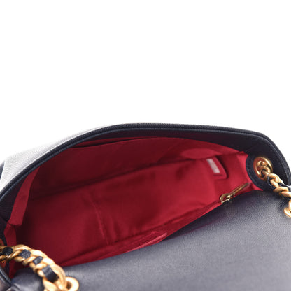 Chanel Caviar Quilted Small Fashion Therapy Flap Bag Navy Blue 5 of 11