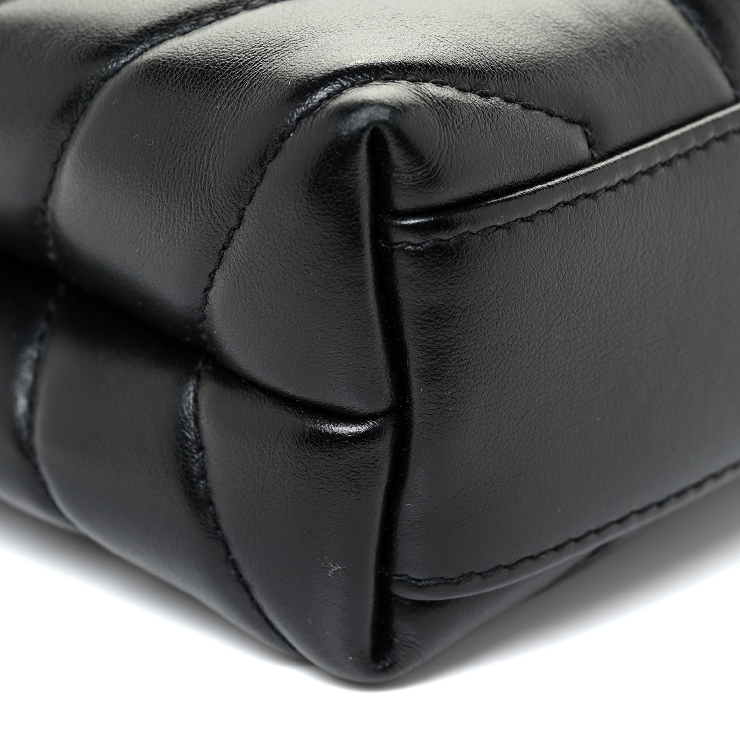 Saint Laurent Calfskin Y Quilted Monogram Toy Loulou Crossbody Bag Black 10 of 18