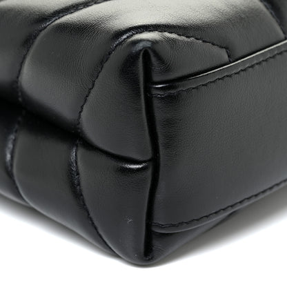 Saint Laurent Calfskin Y Quilted Monogram Toy Loulou Crossbody Bag Black 10 of 18