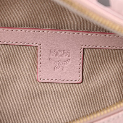 MCM Visetos Small Fusten Belt Bag Powder Pink 6 of 10
